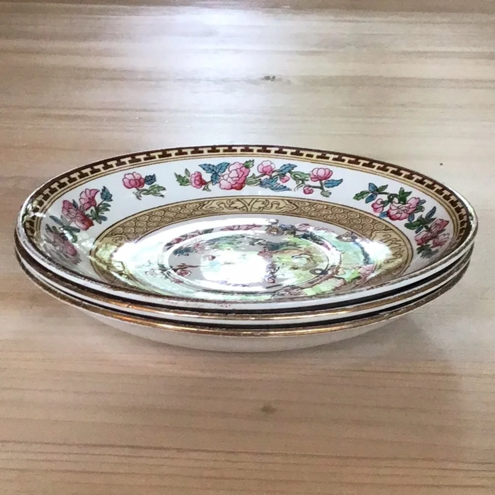 1940s Indian Tree Bowls Soho Pottery Cobridge England Solian Ware Vintag… - Picture 6 of 8
